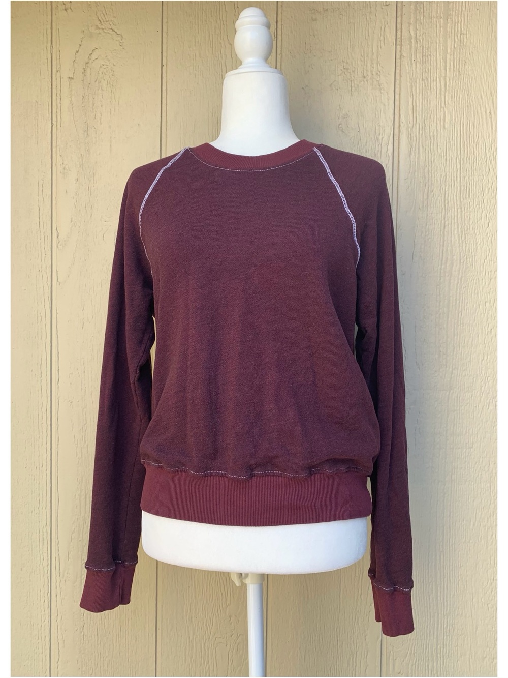 Truly Madly Deeply Burgundy Sweatshirt Medium Urban Outfitters